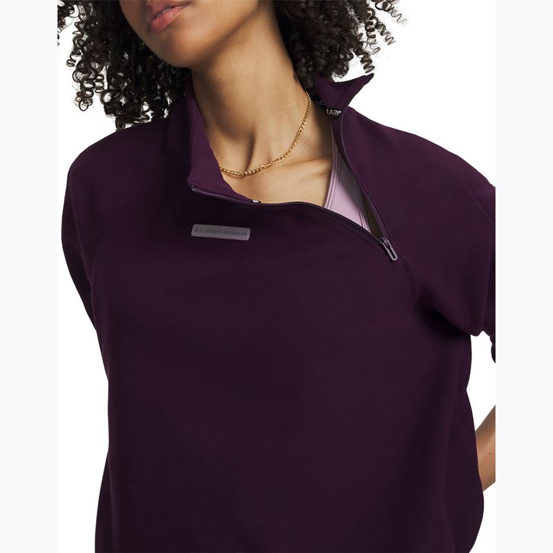 Bluză de antrenament pentru femei Under Armour Performance Fleece Qz purple echo/purple echo 3