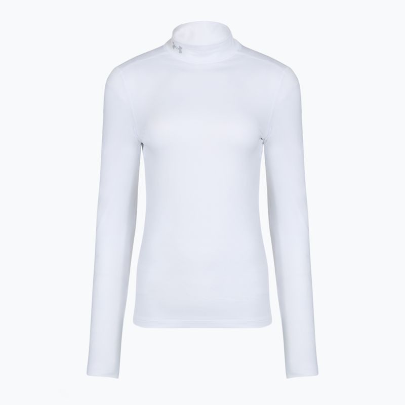 Longsleeve de antrenament pentru femei Under Armour ColdGear Mock LS white/halo gray 4