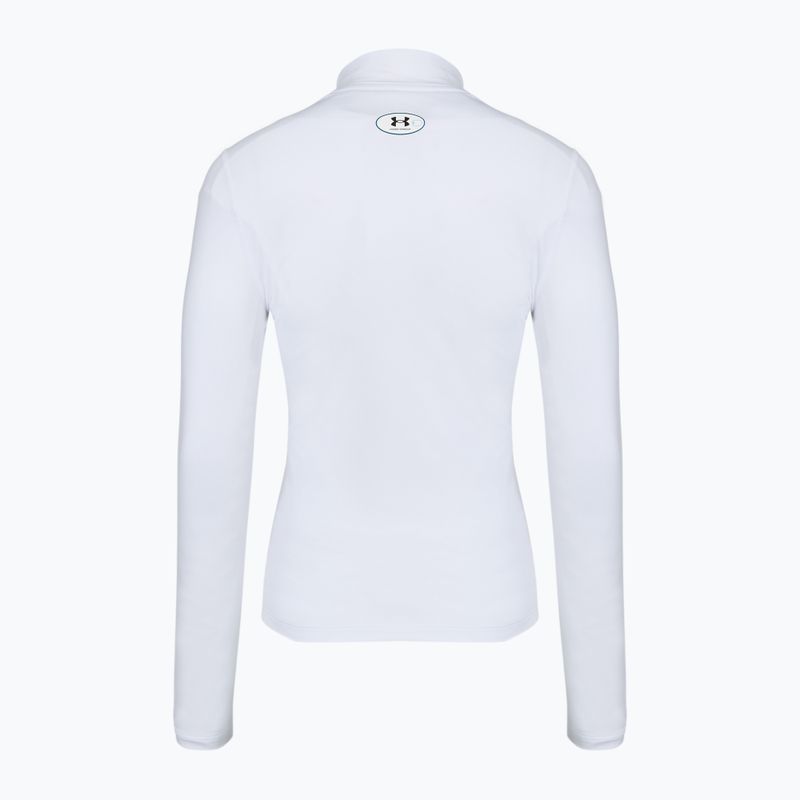 Longsleeve de antrenament pentru femei Under Armour ColdGear Mock LS white/halo gray 5