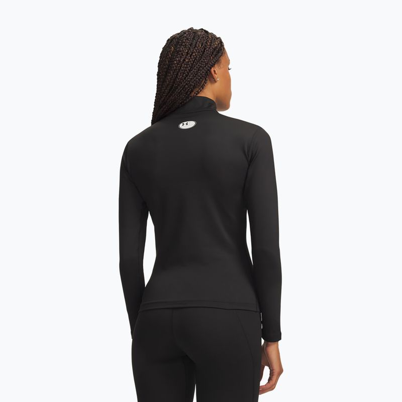 Longsleeve de antrenament pentru femei Under Armour ColdGear Mock LS ultimate black/white 2