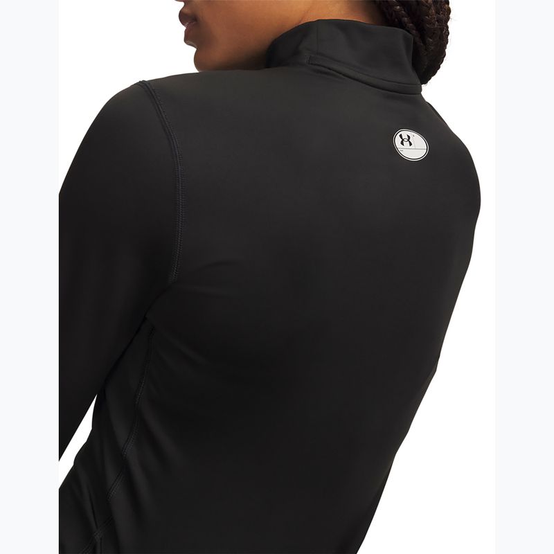Longsleeve de antrenament pentru femei Under Armour ColdGear Mock LS ultimate black/white 3