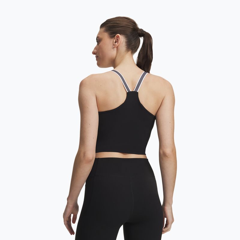 Tricou de antrenament pentru femei Under Armour Motion Sport Tape Tank ultimate black/castlerock/white 2