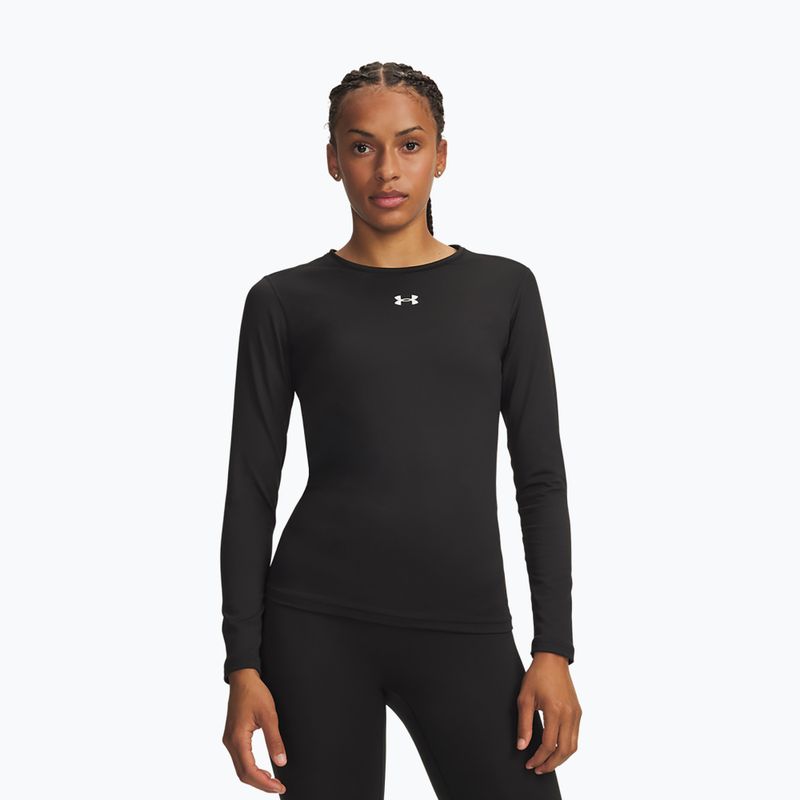 Longsleeve de antrenament pentru femei Under Armour ColdGear Crew ultimate black/white