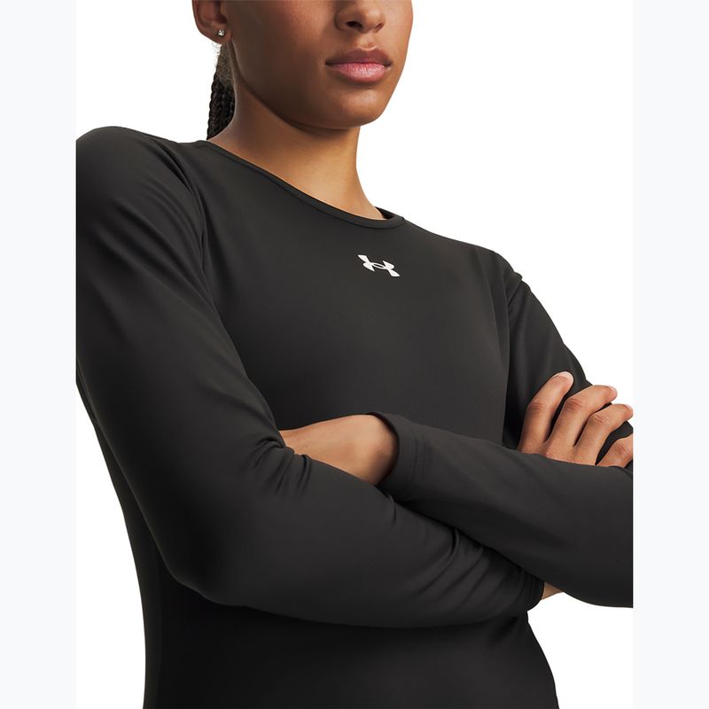 Longsleeve de antrenament pentru femei Under Armour ColdGear Crew ultimate black/white 3
