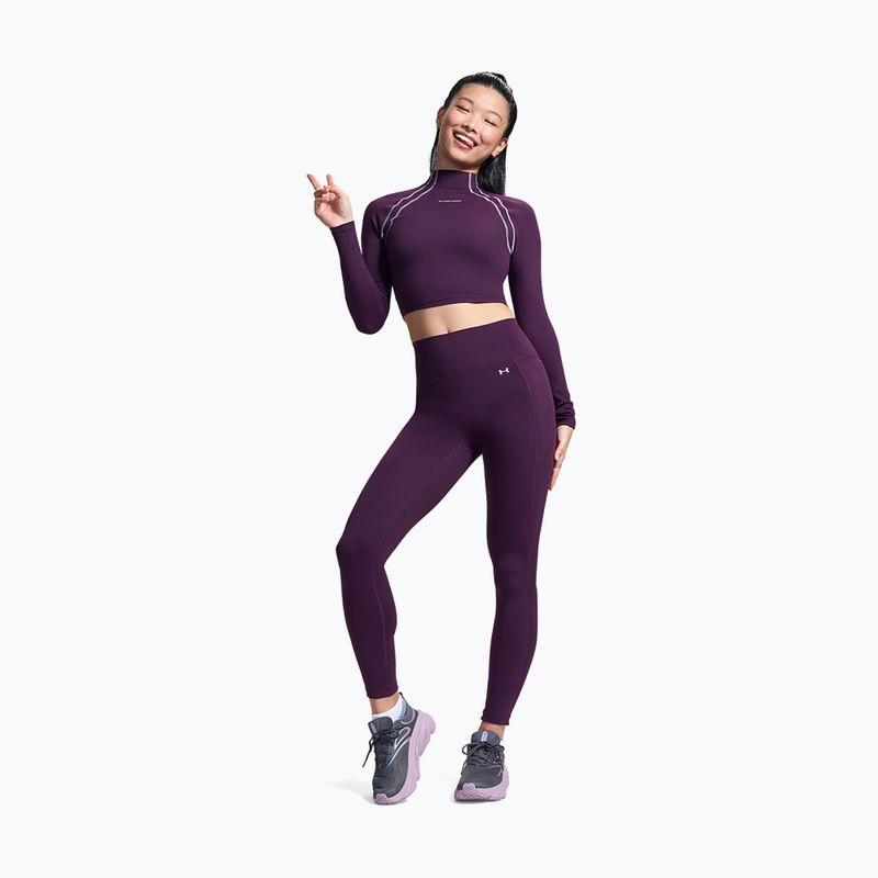 Colanți de antrenament pentru femei Under Armour Motion Leggings purple echo/mauve pink 2