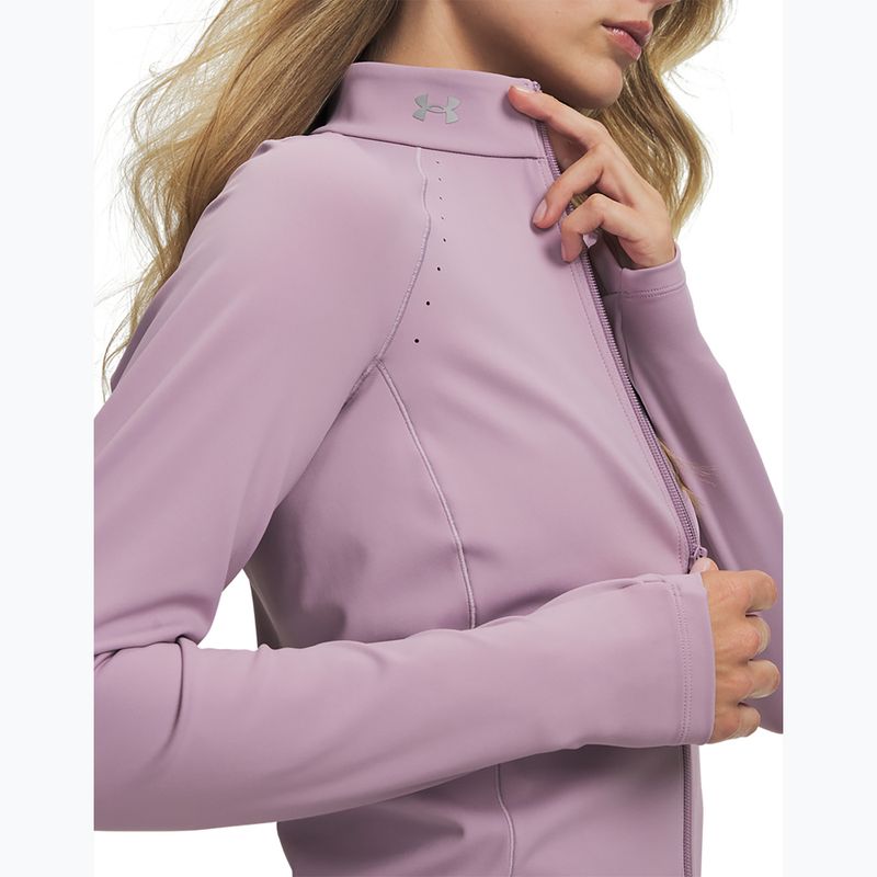Bluză de antrenament pentru femei Under Armour Vanish Elite mauve pink/metallic silver 3