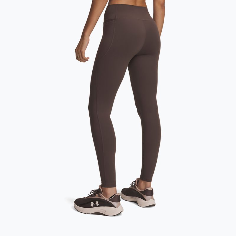 Colanți de antrenament pentru femei Under Armour Motion Leggings peppercorn/white 3