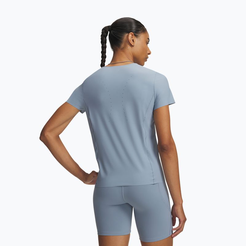 Tricou de antrenament pentru femei Under Armour Vanish Elite SS blue wind/metallic silver 2