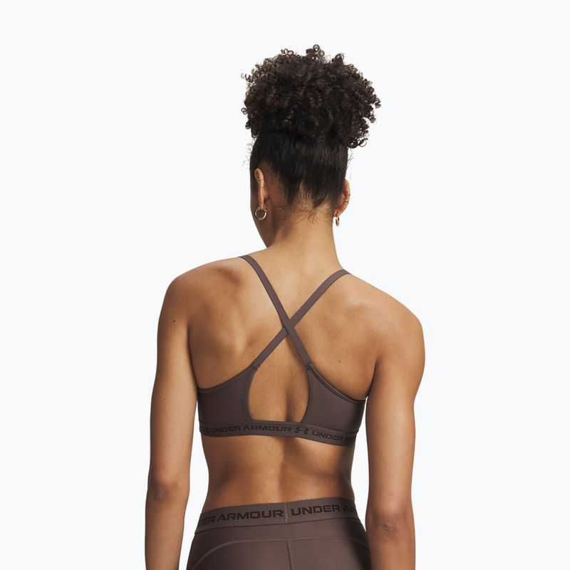 Sutien de antrenament Under Armour Crossback Low peppercorn/kona brown 2