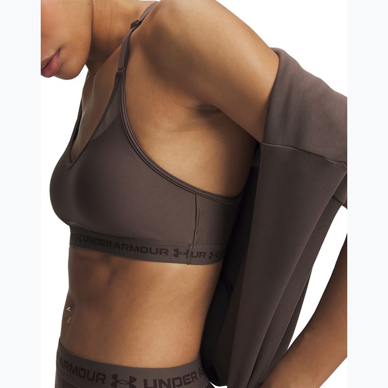 Sutien de antrenament Under Armour Crossback Low peppercorn/kona brown 3