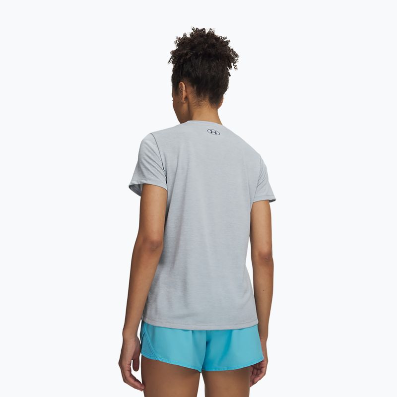 Tricou de antrenament pentru femei Under Armour Tech Twist blue fog/downpour gray 2