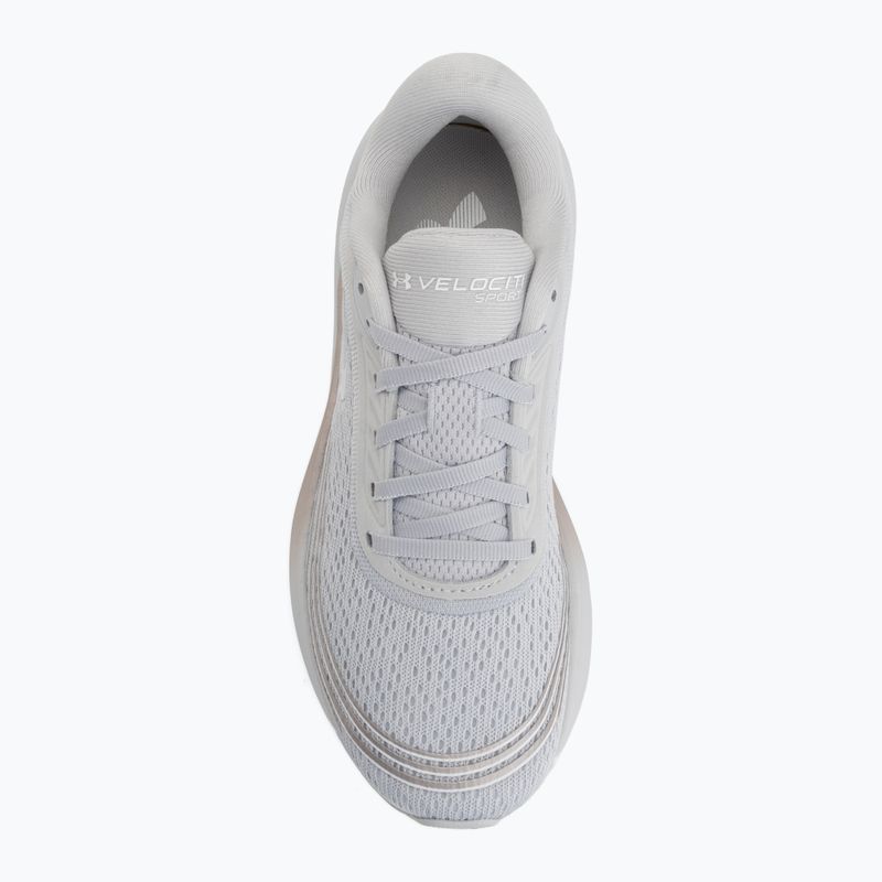 Încălțăminte de alergare pentru femei Under Armour Velociti Sport halo gray/metallic buff/white 5
