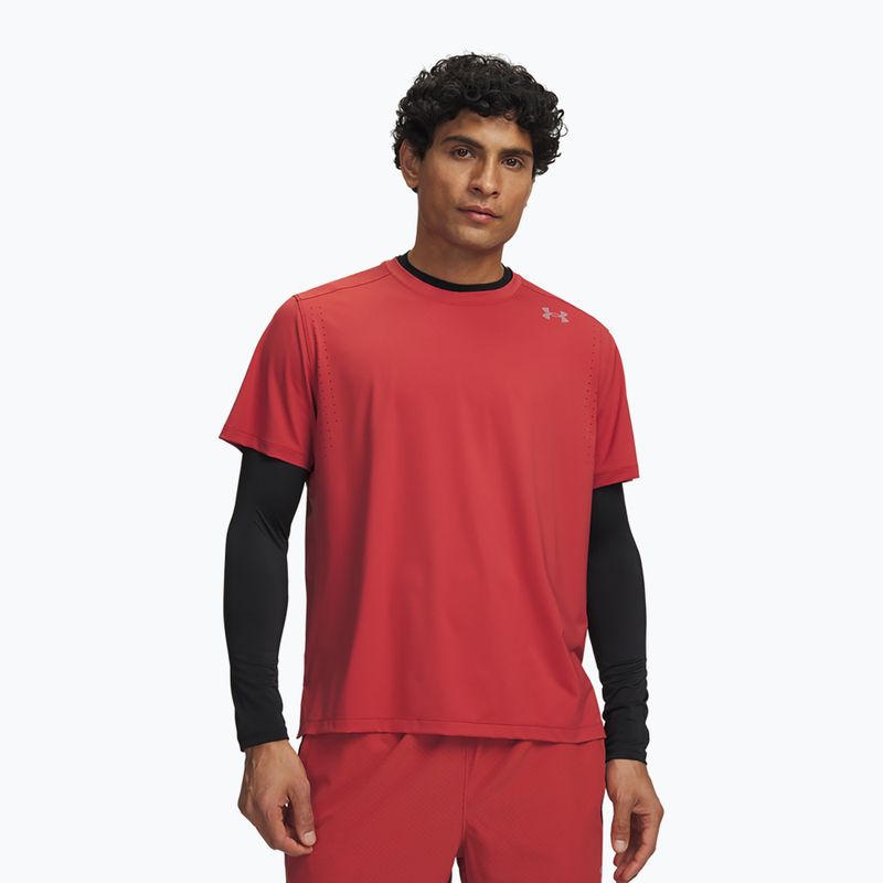 Tricou de alergare pentru bărbați Under Armour Velociti Pro SS heritage red/reflective