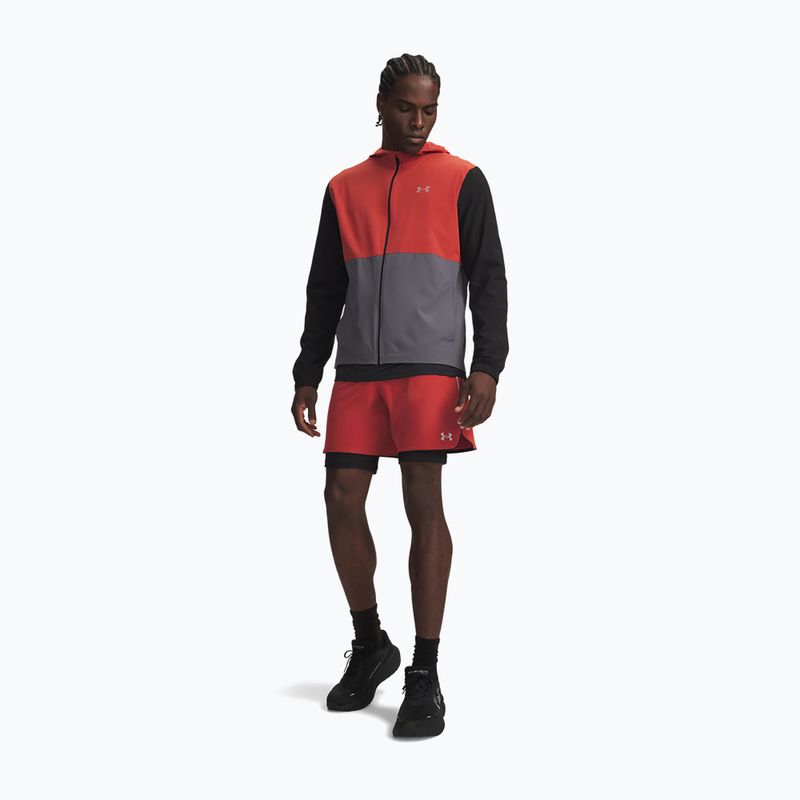Pantaloni scurți de alergare pentru bărbați Under Armour Velociti Pro 2IN1 Shorts heritage red/reflective 2