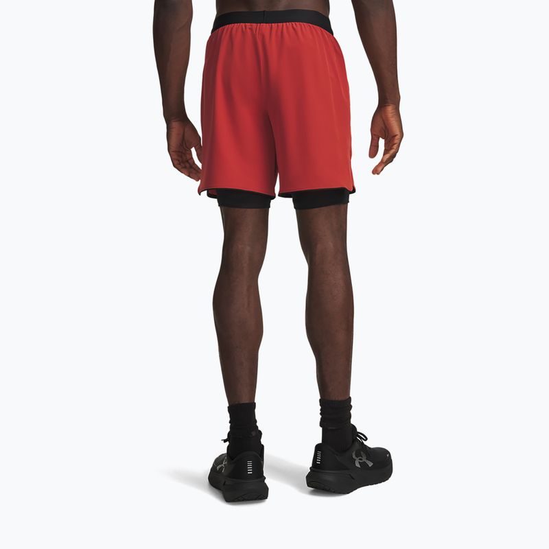 Pantaloni scurți de alergare pentru bărbați Under Armour Velociti Pro 2IN1 Shorts heritage red/reflective 3