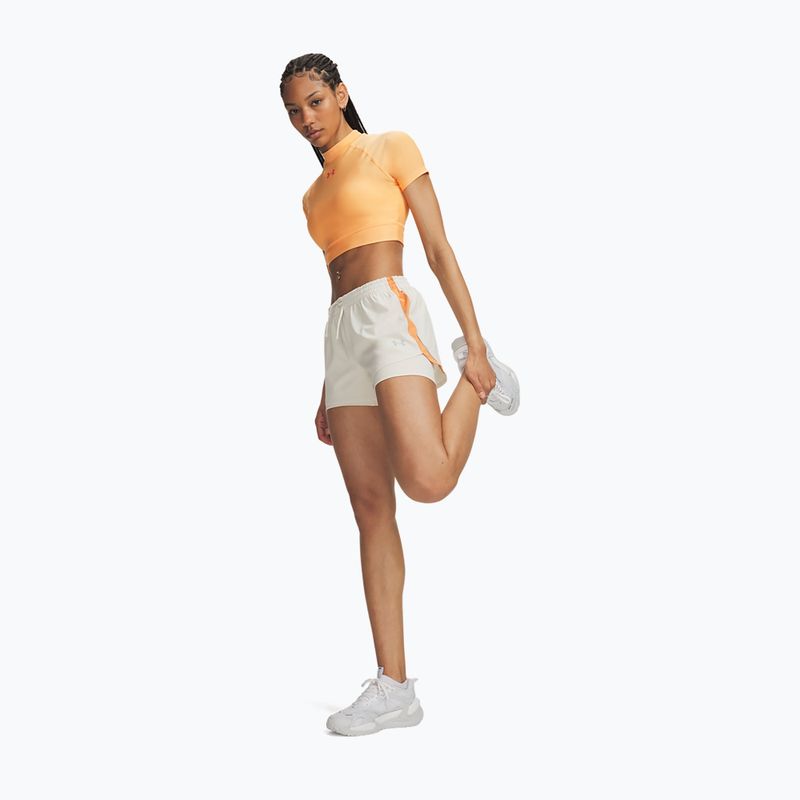 Pantaloni scurți de alergare pentru femei Under Armour Velociti Pro 4" 2N1 Shorts stone/reflective 2