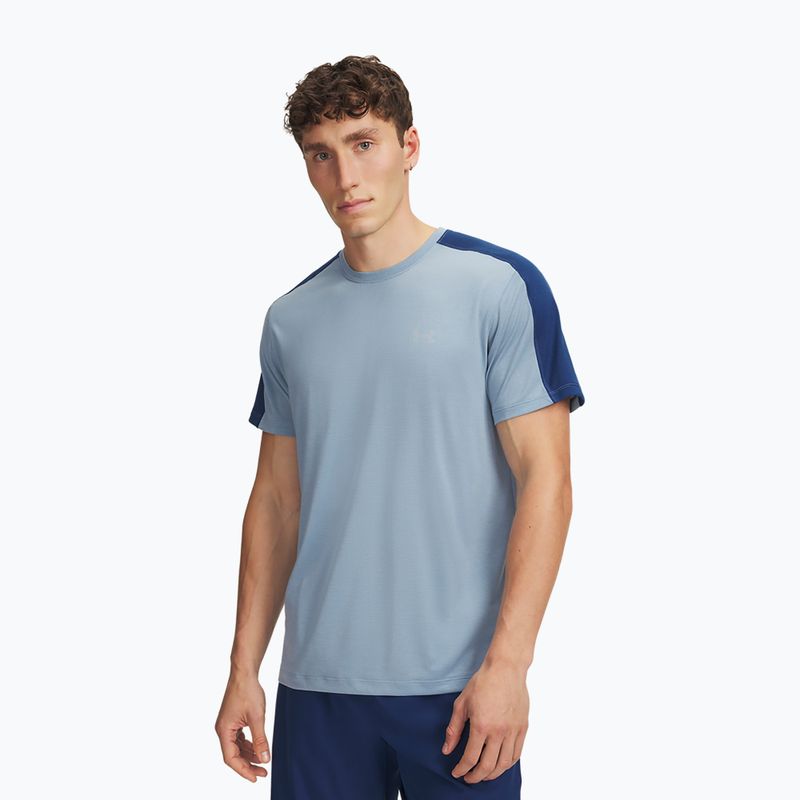 Tricou de alergare pentru bărbați Under Armour Velociti Reflect blue wind/blackout navy/reflective