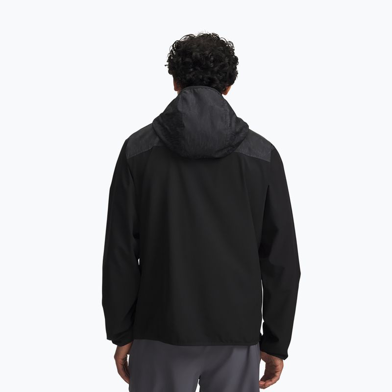 Geacă de alergare pentru bărbați Under Armour Velociti Storm Jacket ultimate black/reflective 2