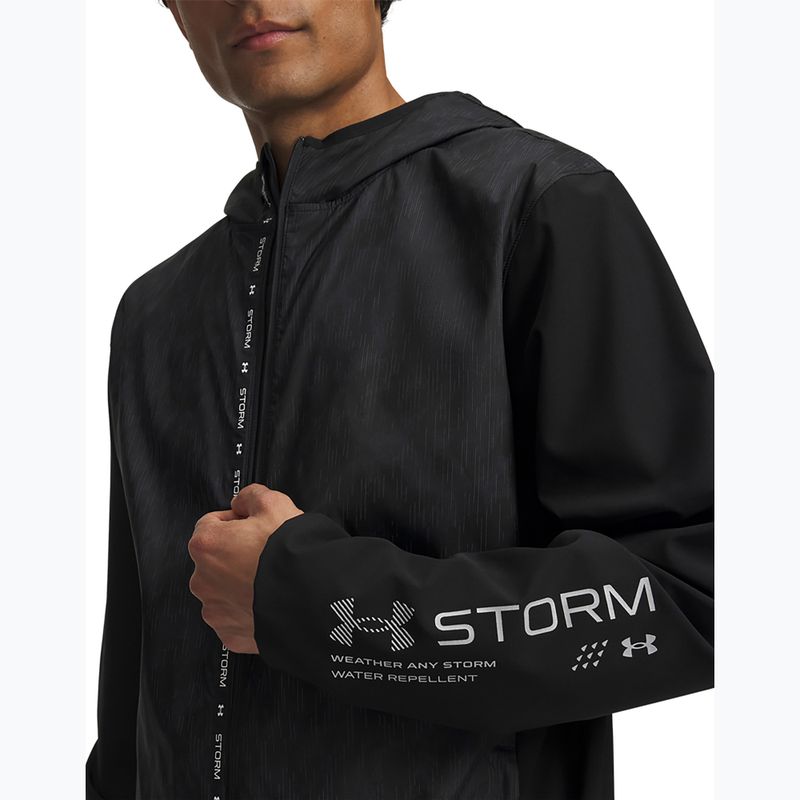 Geacă de alergare pentru bărbați Under Armour Velociti Storm Jacket ultimate black/reflective 4