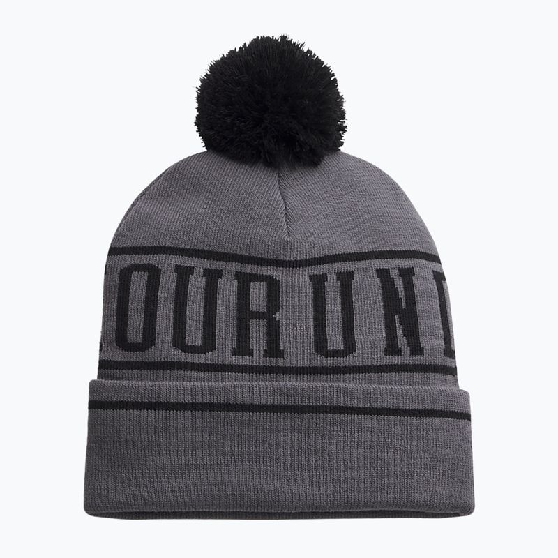 Căciulă de iarnă pentru bărbați Under Armour Halftime Pom Beanie castlerock/black/black 2