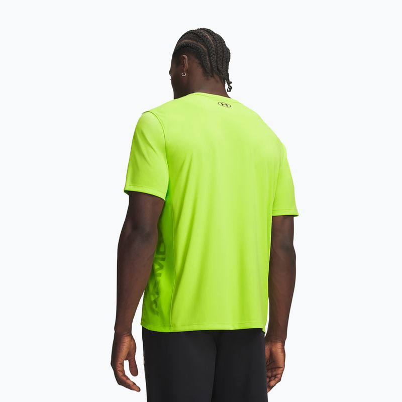 Tricou de antrenament bărbați Under Armour Tech Utility SS green citrine/black 2