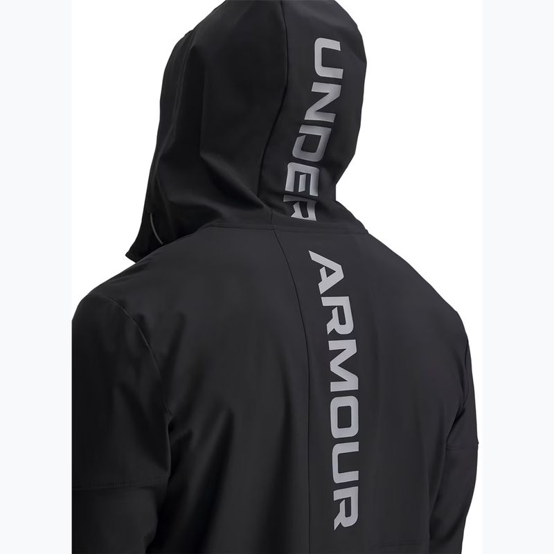 Geacă de antrenament pentru bărbați Under Armour Tech Utility Woven Jacket black/black/steel 3