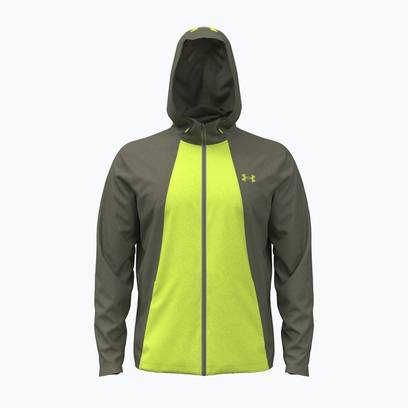 Geacă de antrenament pentru bărbați Under Armour Tech Utility Woven Jacket marine od green/green citrine/green citrine