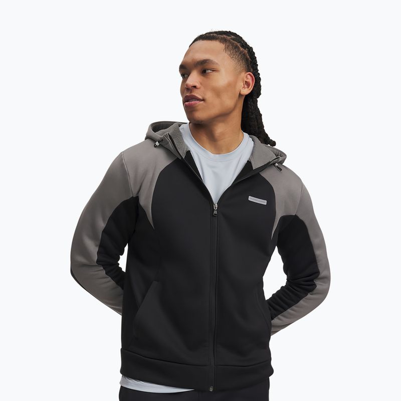 Bluză pentru bărbați Under Armour Armour Fleece Winter ultimate black/clay green/white