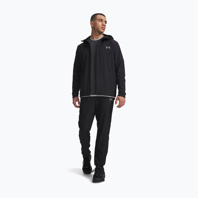 Pantaloni de antrenament pentru bărbați Under Armour Tech Utility Woven Pants black/black/steel 2
