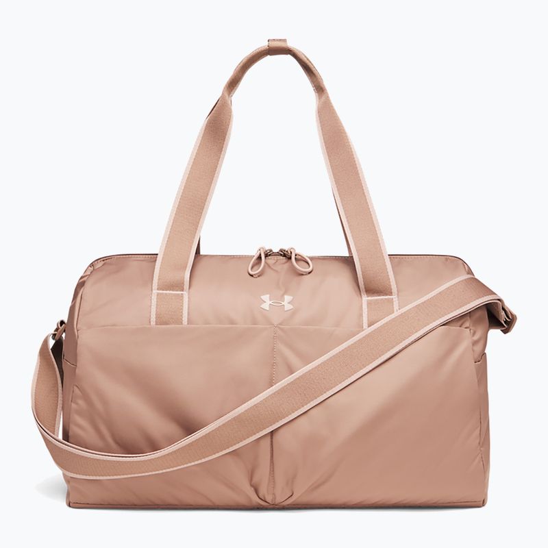 Geantă de antrenament pentru femei Under Armour Studio Lite Duffle 26 l deep almond/bashful pink
