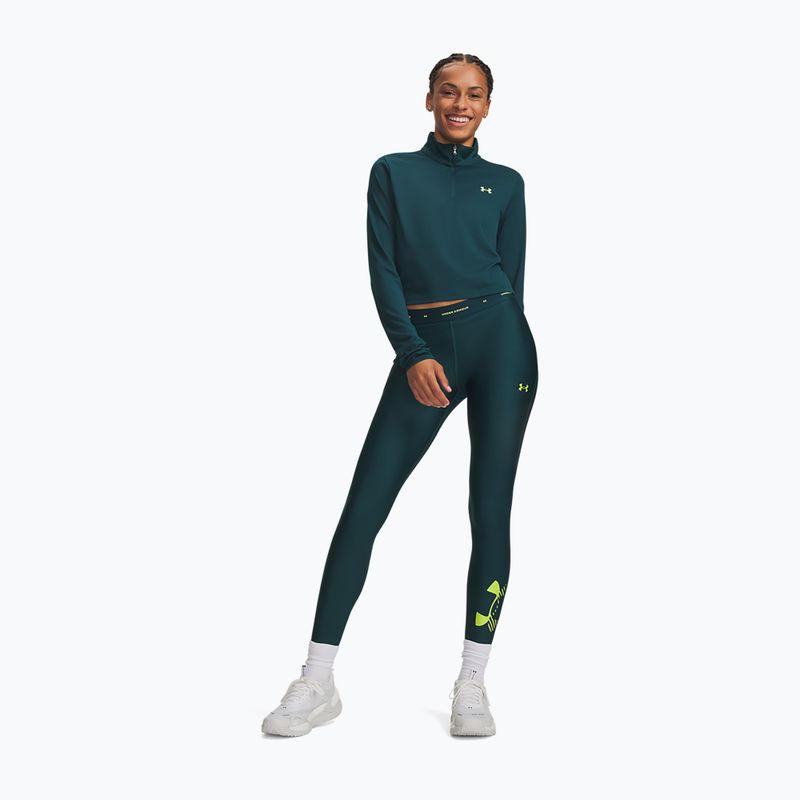 Colanți de antrenament pentru femei Under Armour HeatGear Novelty Leggings arden green/green citrine 2