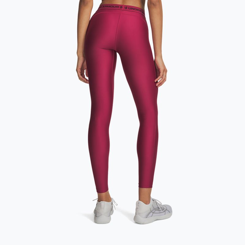 Colanți de antrenament pentru femei Under Armour HeatGear Leggings claret/ox blood 3