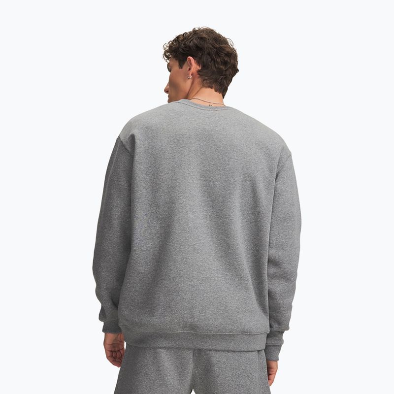 Bluză pentru bărbați Under Armour Rival Fleece Crew castlerock light heather/white 2