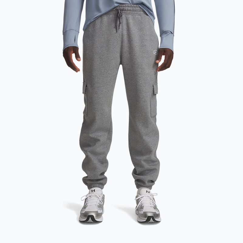 Pantaloni pentru bărbați Under Armour Rival Fleece Cargo castlerock light heather/white