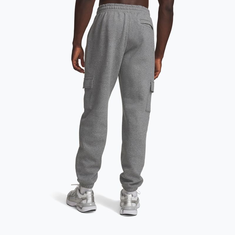 Pantaloni pentru bărbați Under Armour Rival Fleece Cargo castlerock light heather/white 3