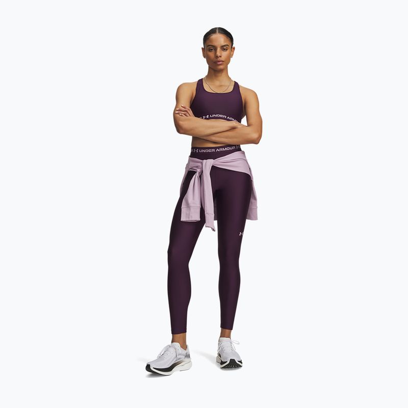Colanți de antrenament pentru femei Under Armour HeatGear Leggings purple echo/mauve pink 2