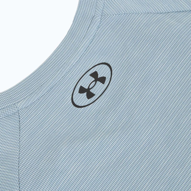 Tricou de antrenament bărbați Under Armour Tech Textured blue wind/black 4