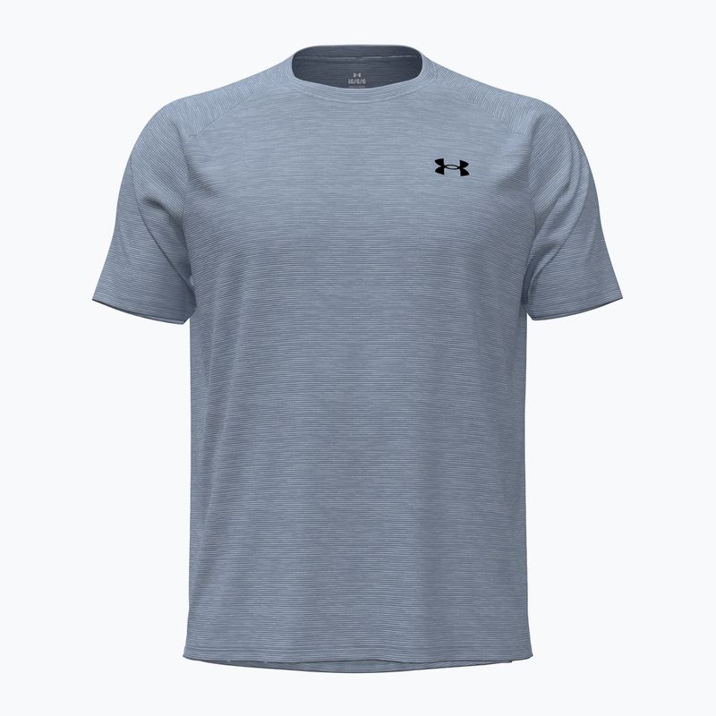 Tricou de antrenament bărbați Under Armour Tech Textured blue wind/black 5