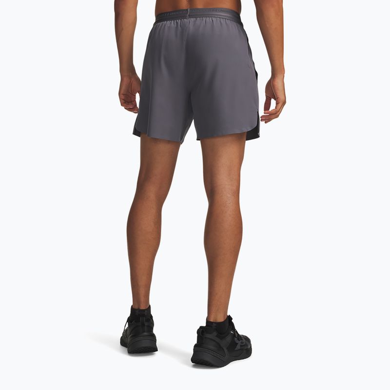 Pantaloni de antrenament pentru bărbați Under Armour Vanish Elite 6in castlerock/castlerock 3