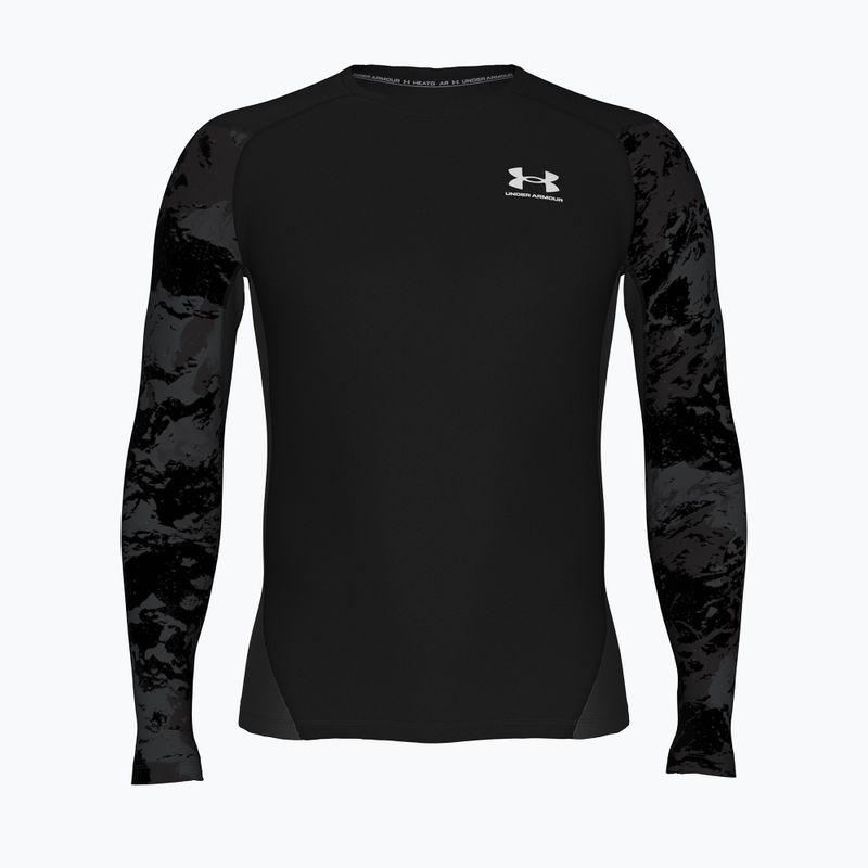 Longsleeve de antrenament pentru bărbați Under Armour HG Armour Comp ultimate black/white