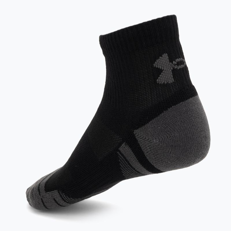 Șosete Under Armour Perf Tech Qtr 3 pack ultimate black/ultimate black/jet gray 2