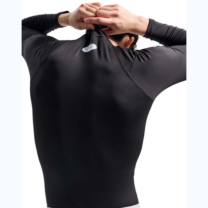 Longsleeve de antrenament pentru bărbați Under Armour Coldgear Elite Comp Mock ultimate black/ultimate black/reflective 5