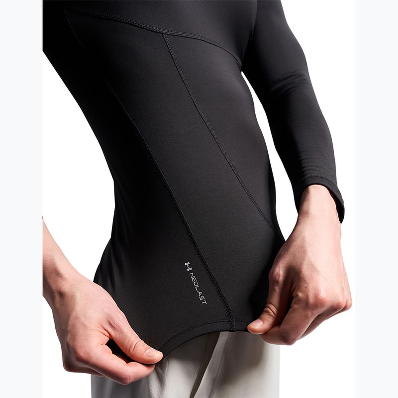 Longsleeve de antrenament pentru bărbați Under Armour Coldgear Elite Comp Mock ultimate black/ultimate black/reflective 7