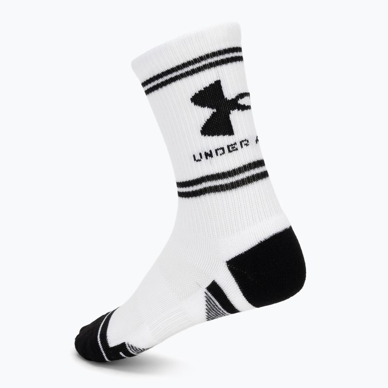 Șosete Under Armour Perf Tech Nov Crew 3 pack white/white/ultimate black 2