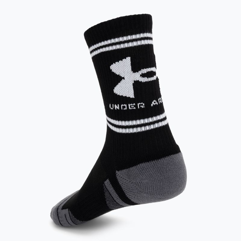Șosete Under Armour Perf Tech Nov Crew 3 pack ultimate black/ultimate black/white 2