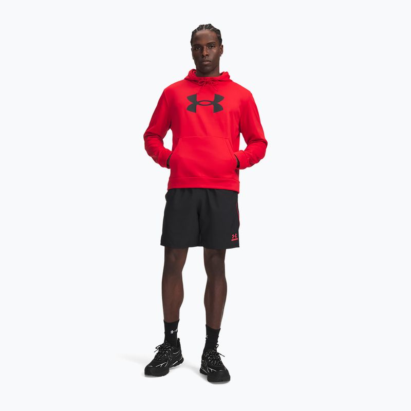 Pantaloni scurți de antrenament pentru bărbați Under Armour Tech Sport black/racer red/racer red 2