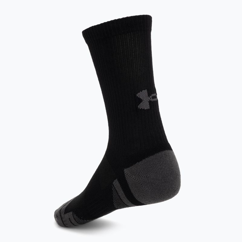 Șosete Under Armour Perf Tech Crew 3 pack ultimate black/ultimate black/jet gray 2