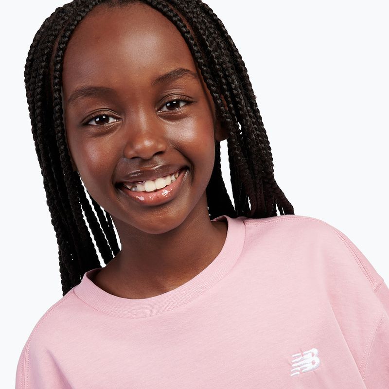 Tricou pentru copii New Balance Jersey Small Logo Tee pink taffy 5