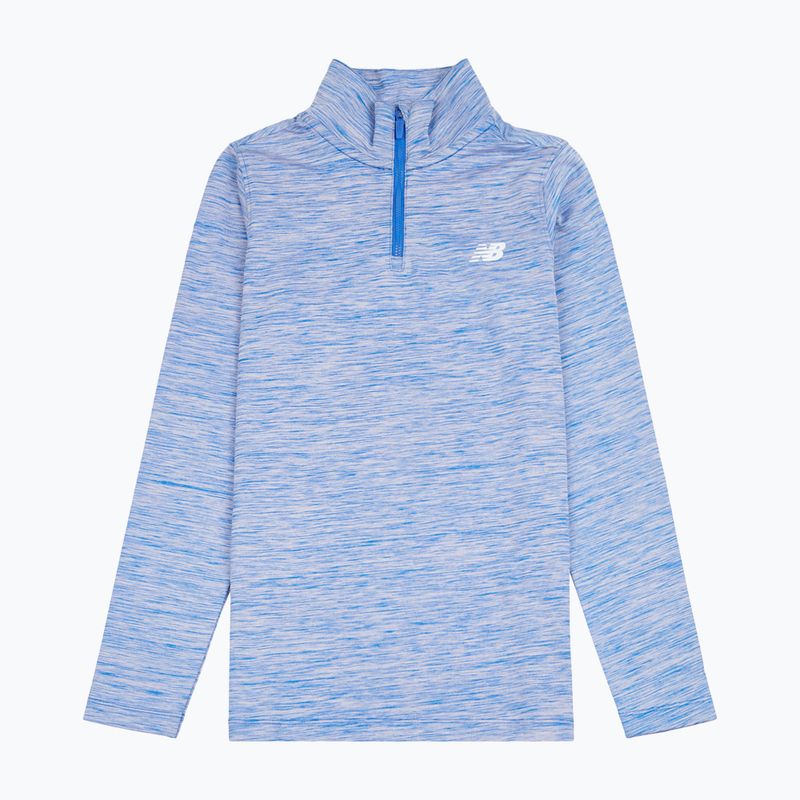 Bluză pentru copii New Balance Athletics Quarter Zip Funnel blue gemstone 6