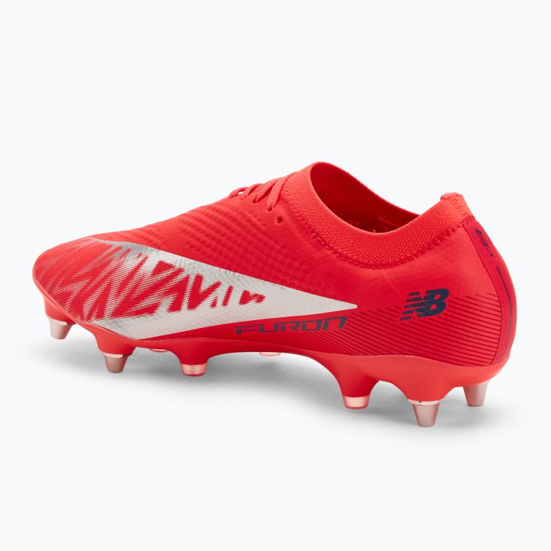 Ghete de fotbal New Balance Furon Pro V8 SG roșu 3